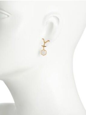 NWT KENDRA SCOTT Dutton mother of pearl Dangle Earrings